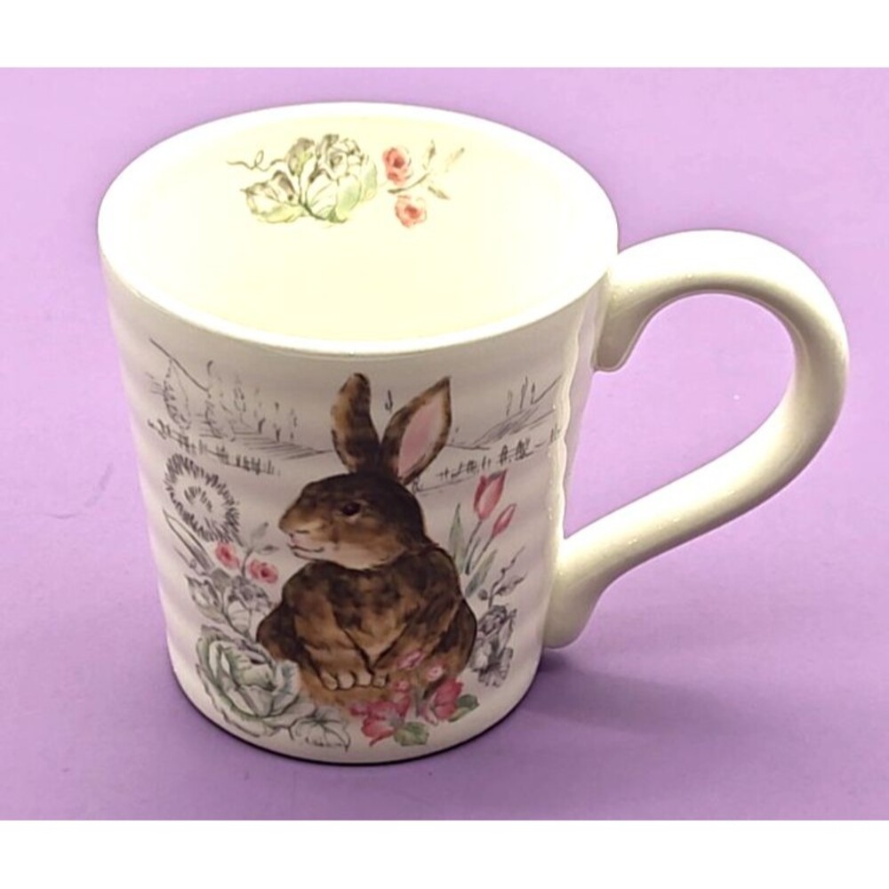Maxcera Spring Tulip Bunny Rabbit Oversize Mug